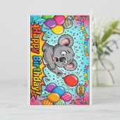 Koala, der versucht, Luftballons zu zerplatzen, Ge (Stehend Vorderseite)