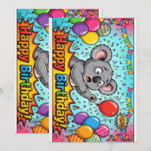 Koala, der versucht, Luftballons zu zerplatzen, Ge (Vorne/Hinten)
