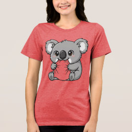 KOALA DESING T-SHIRT FOR WOMEN Tri-Blend SHIRT
