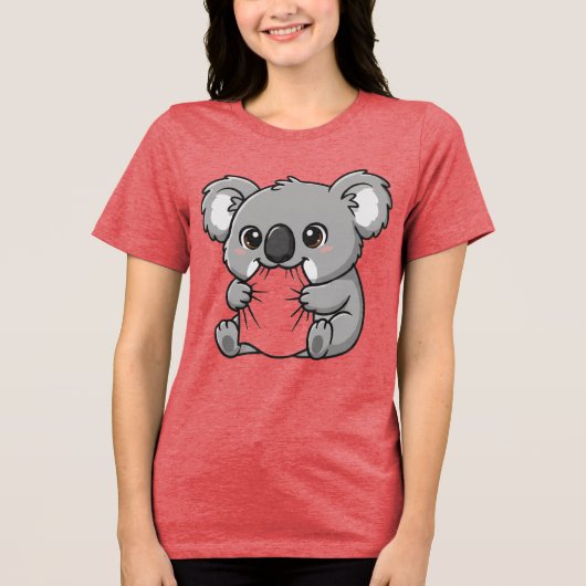 KOALA DESING T-SHIRT FOR WOMEN Tri-Blend SHIRT (Vorderseite)