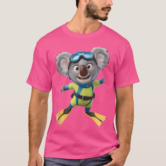 Koala Diving T-Shirt (Vorderseite)