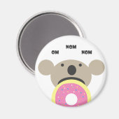 Koala Donut Diet Magnet (Vorderseite/Rückseite)