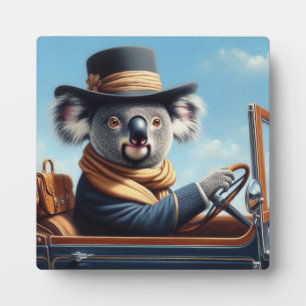 Koala Driving Fotoplatte