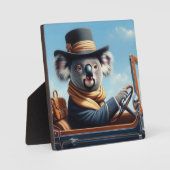 Koala Driving Fotoplatte (Vorderseite)