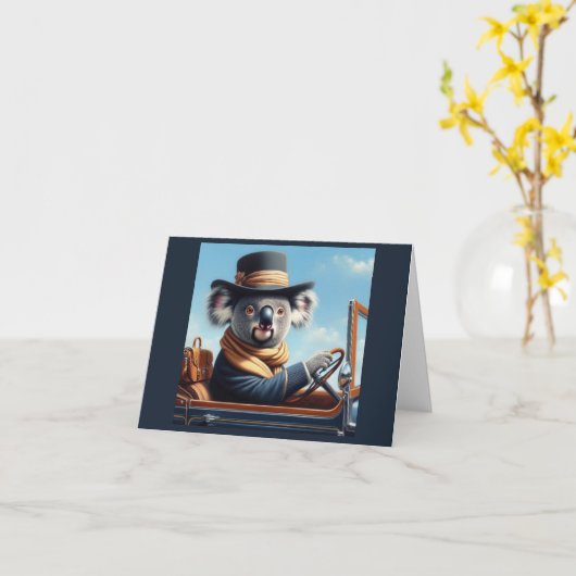 Koala Driving Karte (Gelbe Blume)