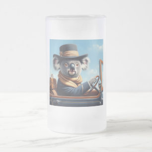 Koala Driving Mattglas Bierglas