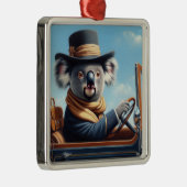 Koala Driving Ornament Aus Metall (Rechts)