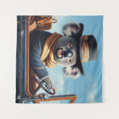Koala Driving Wandteppich (Vorderseite (Horizontal))