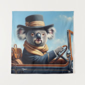 Koala Driving Wandteppich (Vorderseite)