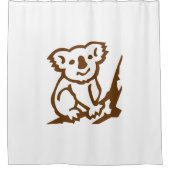 Koala Duschvorhang (Vorderseite)