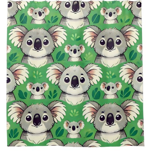 Koala Duschvorhang (Vorderseite)