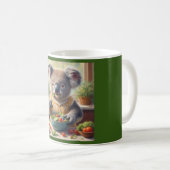 Koala Eating Salad Kaffeetasse (VorderseiteRechts)