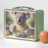 Koala Eating Salad Metall Brotdose (Beispiel)