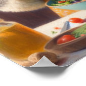 Koala Eating Salad Poster (Ecke)