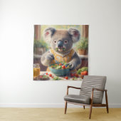 Koala Eating Salad Wandteppich (Beispiel)