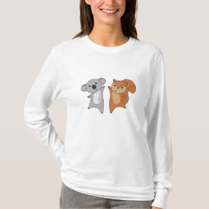 Koala Eichhörnchen Niedlicher Tiere Kinder Liebhab T-Shirt