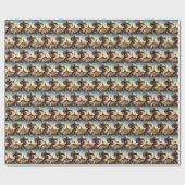 Koala Eiffel Tower Geschenkpapier (Flach)