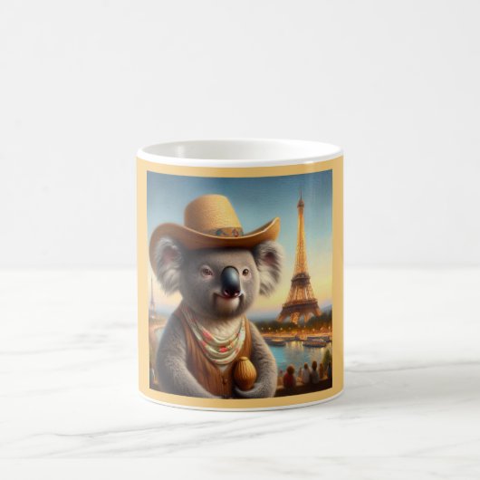 Koala Eiffel Tower Kaffeetasse (Mittel)