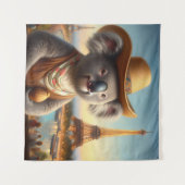 Koala Eiffel Tower Wandteppich (Vorderseite (Horizontal))