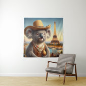 Koala Eiffel Tower Wandteppich (Beispiel)