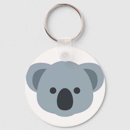Koala Emoji Schlüsselanhänger (Vorderseite)