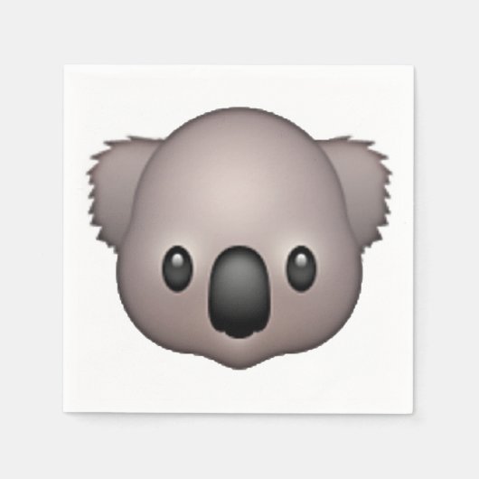 Koala - Emoji Serviette (Vorderseite)