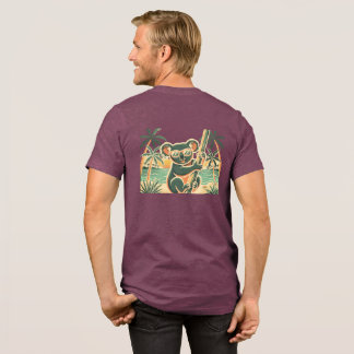 Koala entspannt am Strand – Tropische Sommerstimmu Tri-Blend Shirt