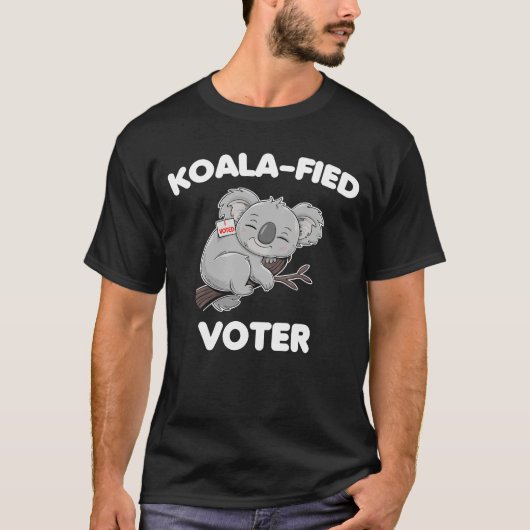 Koala-ernannte neue Wählerin Funny Koala US-Wahl 2 T-Shirt (Vorderseite)