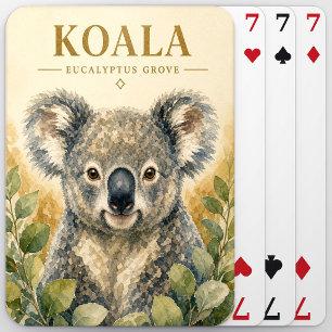 Koala-Eukalyptus-Hain-Wildlife Spielkarten