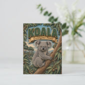 Koala-Eukalyptuswald POPCUT Postkarte (Stehend Vorderseite)