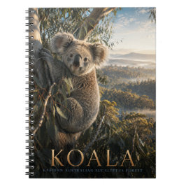 Koala-Eukalyptuswald-Tiere Notizblock