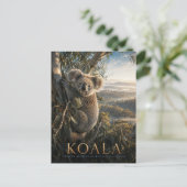 Koala-Eukalyptuswald TIERE Postkarte (Stehend Vorderseite)