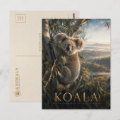 Koala-Eukalyptuswald TIERE Postkarte (Vorne/Hinten)