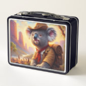 Koala Explorer Metall Brotdose (Rückseite)