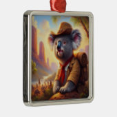 Koala Explorer Ornament Aus Metall (Rechts)