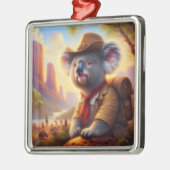 Koala Explorer Ornament Aus Metall (Links)