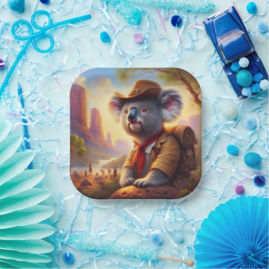 Koala Explorer Pappteller (Party)