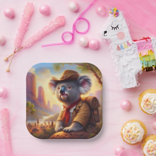 Koala Explorer Pappteller (Party)