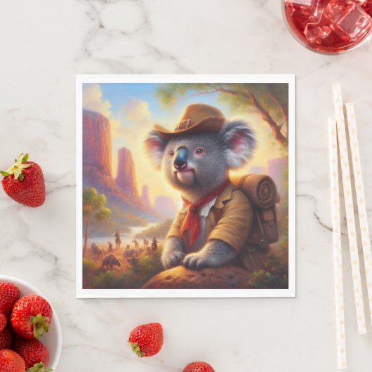 Koala Explorer Serviette (Beispiel)