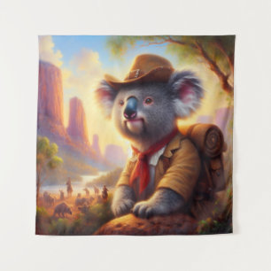 Koala Explorer Wandteppich