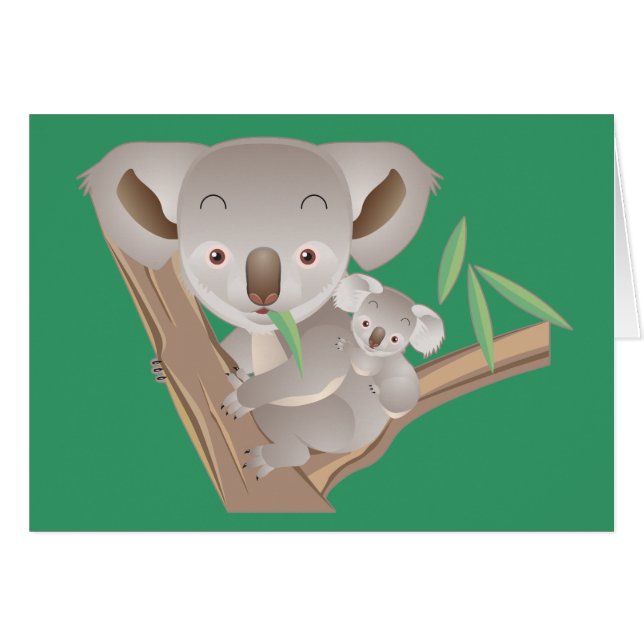 Koala-Familie (Vorderseite (Horizontal))