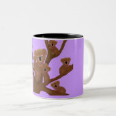 Koala-Familien-Spaß Zweifarbige Tasse (VorderseiteRechts)