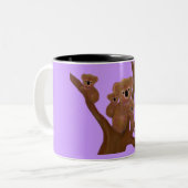 Koala-Familien-Spaß Zweifarbige Tasse (Vorderseite Links)