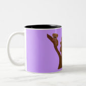 Koala-Familien-Spaß Zweifarbige Tasse (Links)