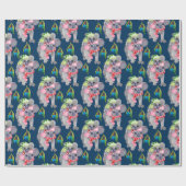 Koala Family Blue Christmas Geschenkpapier (Flach)