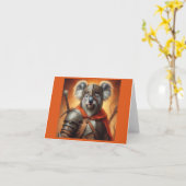 Koala Fantasy Warrior Karte (Gelbe Blume)