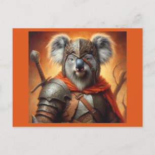 Koala Fantasy Warrior Postkarte