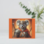 Koala Fantasy Warrior Postkarte (Stehend Vorderseite)