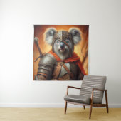 Koala Fantasy Warrior Wandteppich (Beispiel)