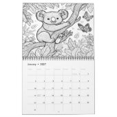 Koala Farbspass für Kinder 20XX Kalender (Jan 2027)